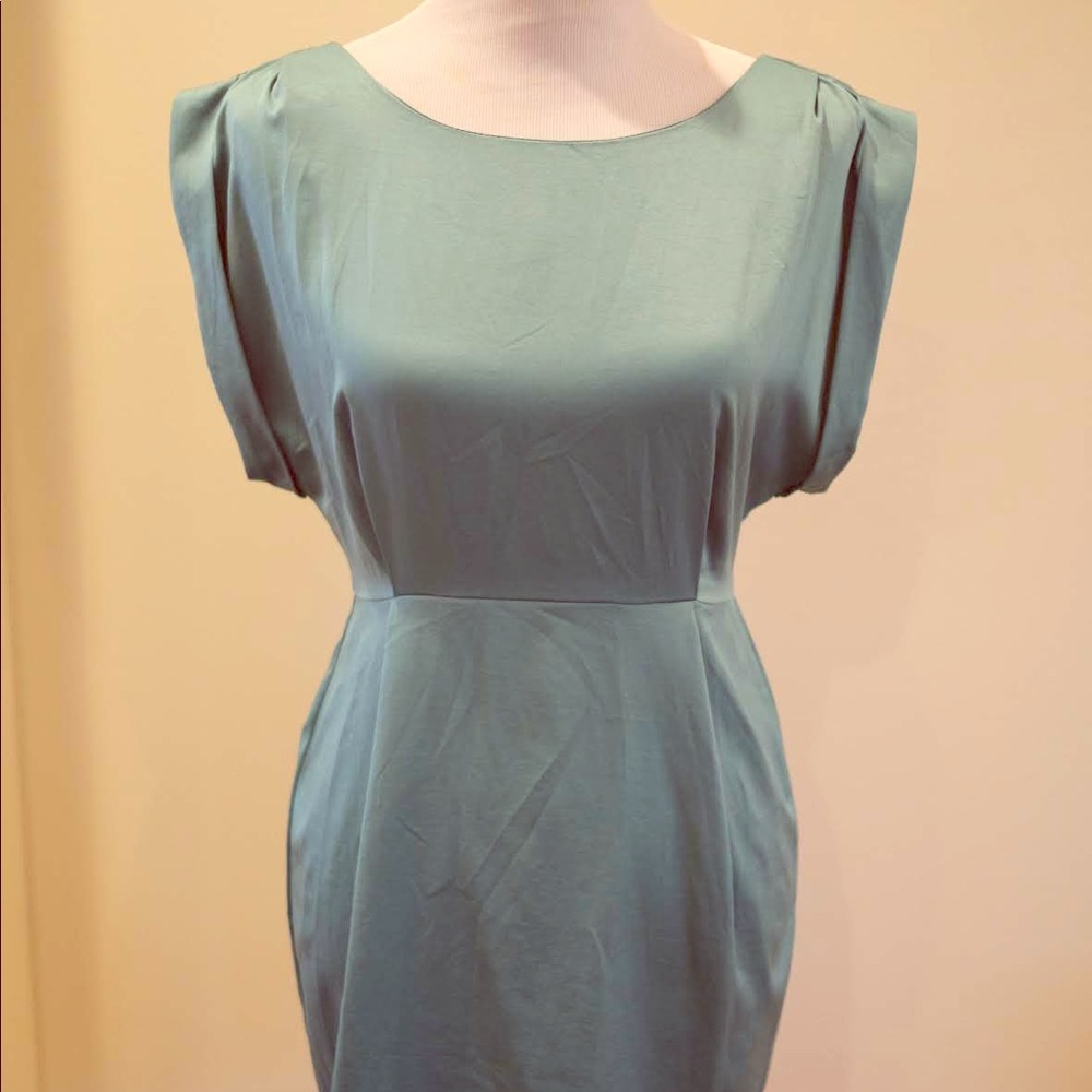 Satiny green party dress size small